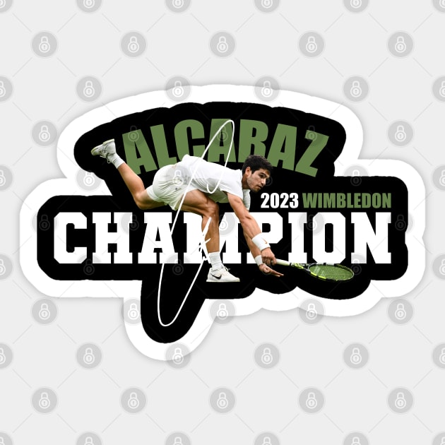 Wimbledon Champion Alcaraz Sticker by Nagorniak